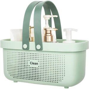 Plastic Shower Caddy Basket with Handle Bathroom Dorm Kitchen Storage Bin